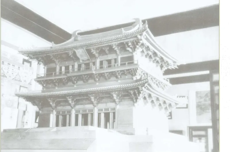 Illustrated Dictionary of Ancient Chinese Architecture, collated edition: old view of the bracket sets of the mountain gate of Dule Temple