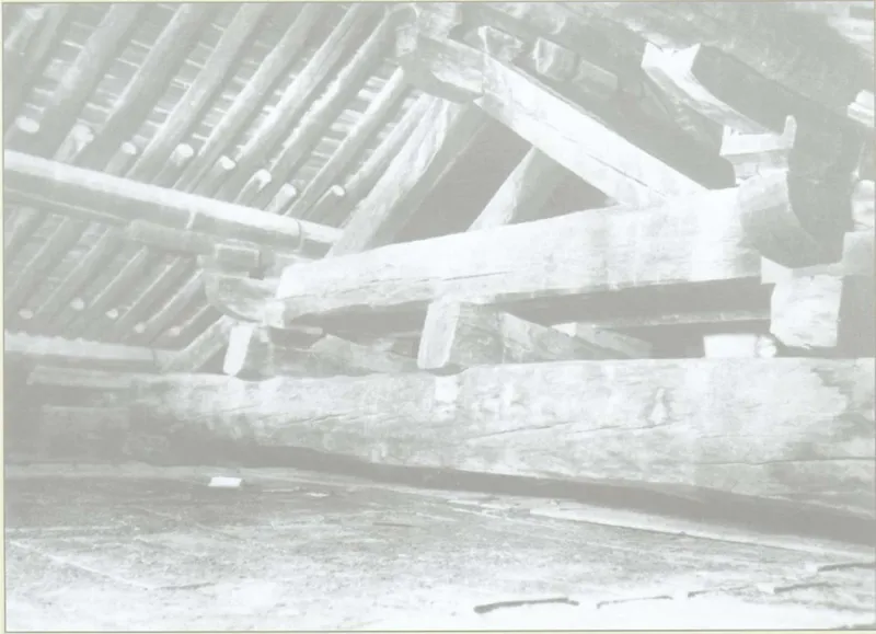 Edizione riordinata dello Zhongguo Gu Jianzhu Tudian, fotografato da Liang Sicheng e altri: orditura delle travi della grande sala del Tempio Foguang