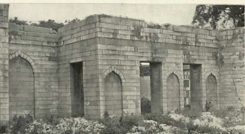 Muro oeste y mihrab de la sala de oración de la Mezquita Qingjing, hacia 1910