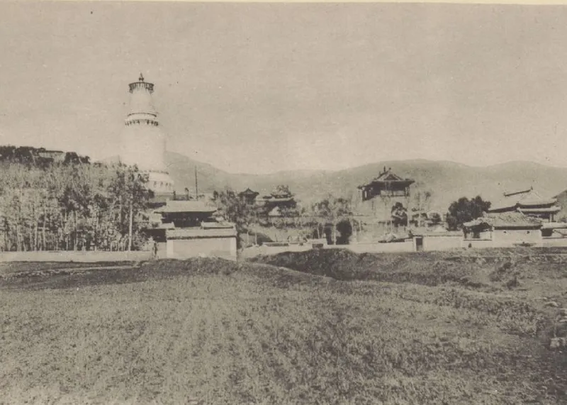 沙畹1907年所攝五臺山臺懷中央寺院群,《北中國考古圖錄》